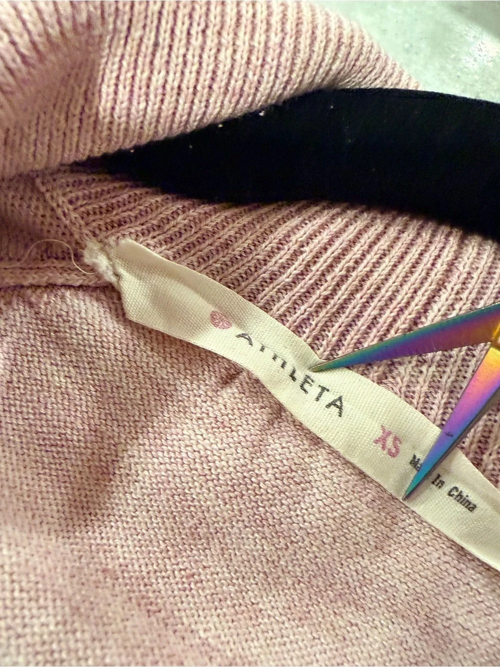 Athleta Size XS Lavender Tie Front Cardigan Sweater Lightweight Cropped Open